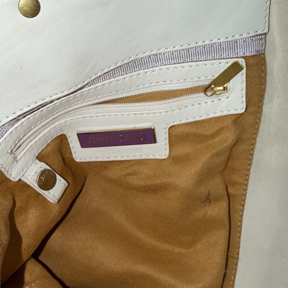 Jimmy Choo Elegant Cream and Beige Shoulder Bag - Picture 5 of 8